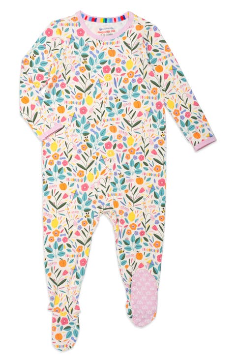 Life's Peachy Magnetic Closure Footie (Baby)