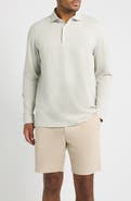 Peter Millar Herringbone Long Sleeve Polo