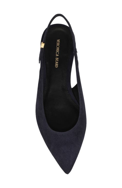 Veronica Beard Shina Slingback Pointed Toe Flat In Black