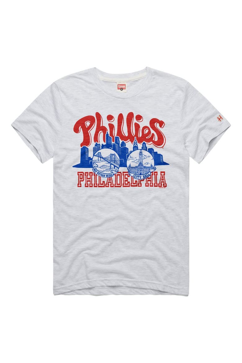 Men's Homage Ash Philadelphia Phillies Tri-Blend Hyperlocal T-Shirt, Alternate, color, Ash