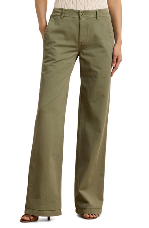Women's Lauren Ralph Lauren Wide-Leg Pants | Nordstrom Women's Lauren Ralph Lauren Wide-Leg Pants | Nordstrom