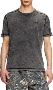 DIESEL® Denim Look Jersey T-Shirt