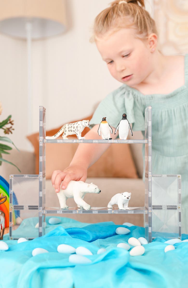 CONNETIX Kids
Clear Magnetic Tiles 12-Piece Rectangle Pack, Alternate, color, Clear