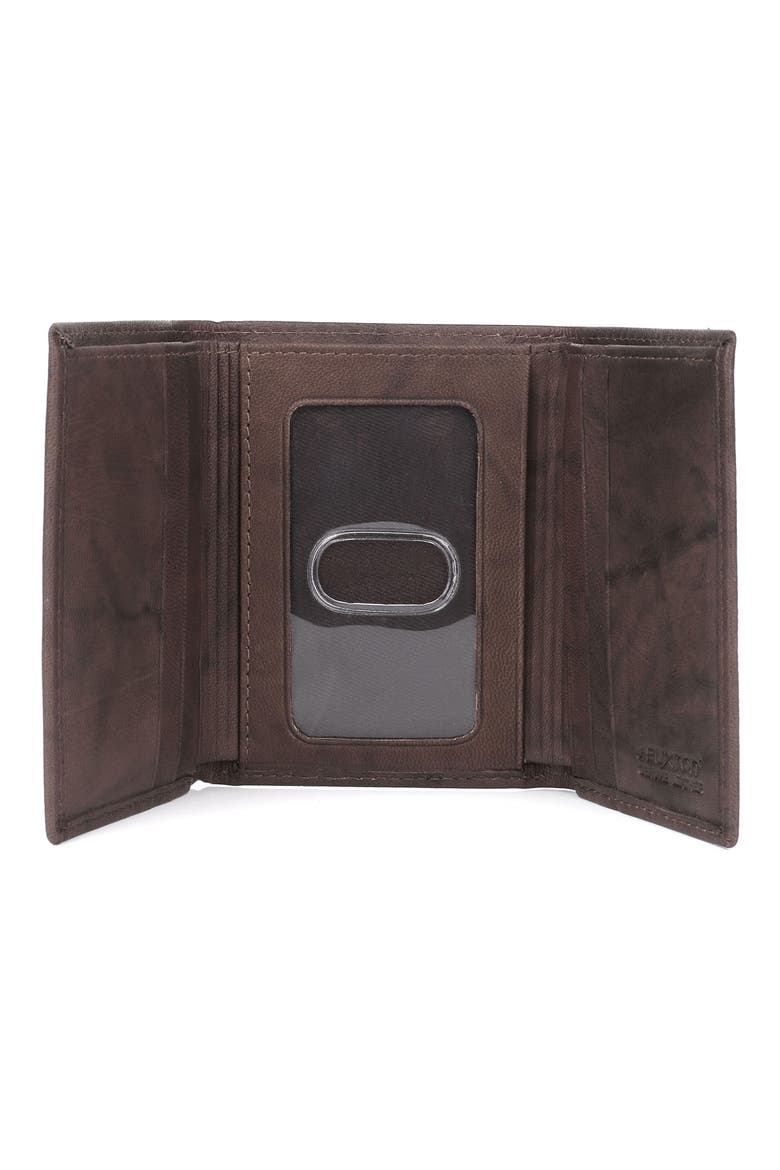 RFID Three-Fold Leather Wallet, Alternate, color, TAN