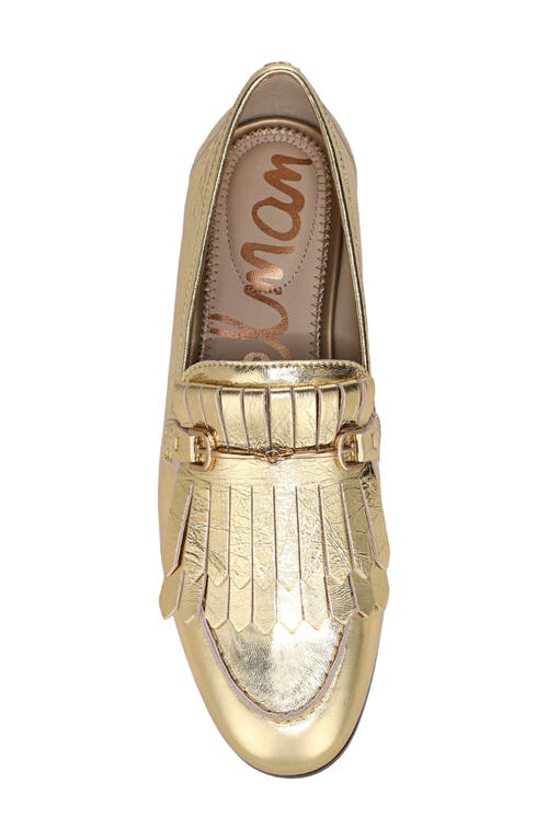 Sam Edelman Liz Kiltie Loafer In Gold