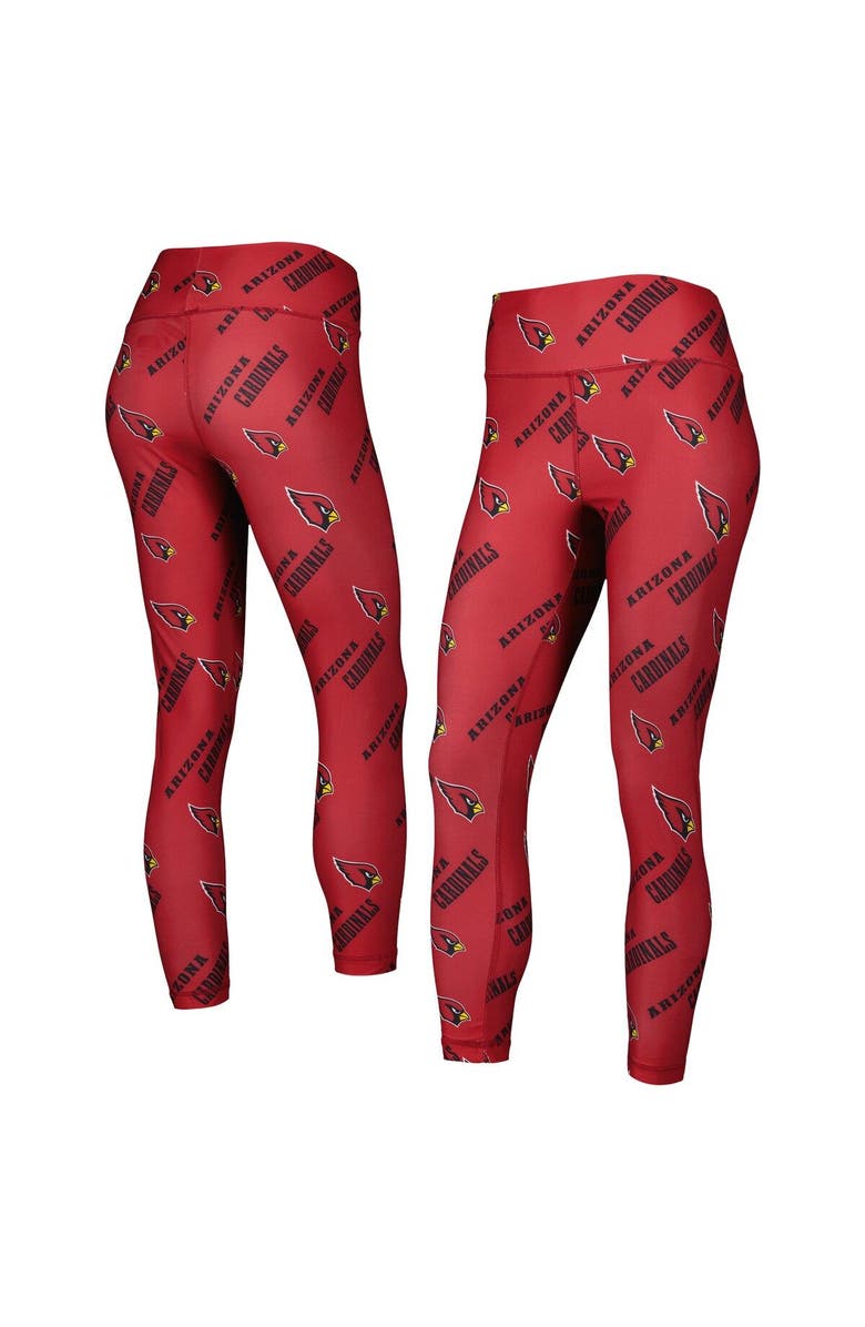 CONCEPTS SPORT Women's Concepts Sport Cardinal Arizona Cardinals Breakthrough Allover Print Lounge Leggings, Main, color, Cardinal