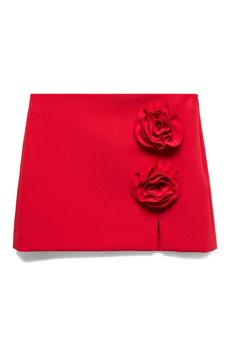 Lola Rosette Miniskirt, Alternate, color, RED