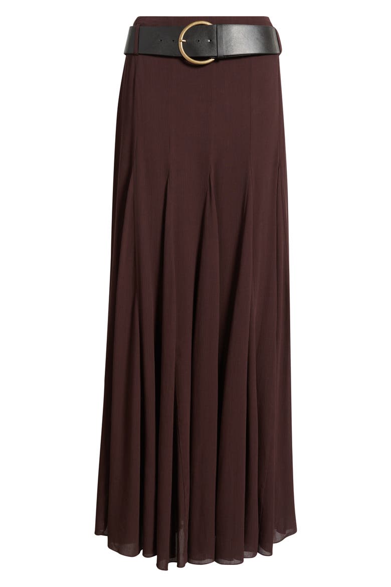 Belted Skirt, Alternate, color, MAROON