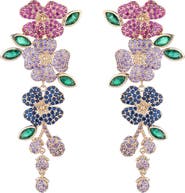EYE CANDY LOS ANGELES Bloom CZ Floral Drop Earrings