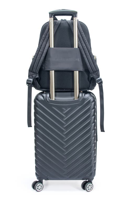 Kenneth Cole Madison Sophie 2-piece Hardside Carry-on Luggage & Backpack Set In Black