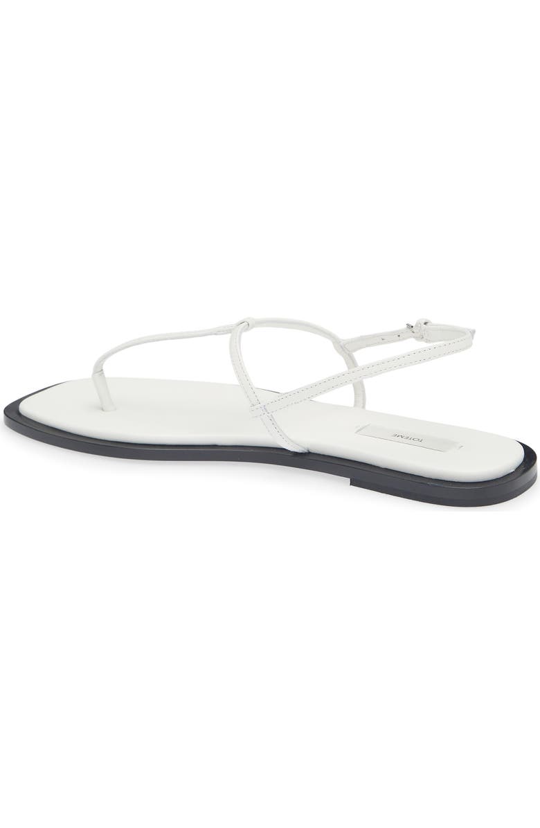 TOTEME T-Strap Sandal, Alternate, color, White/ Black