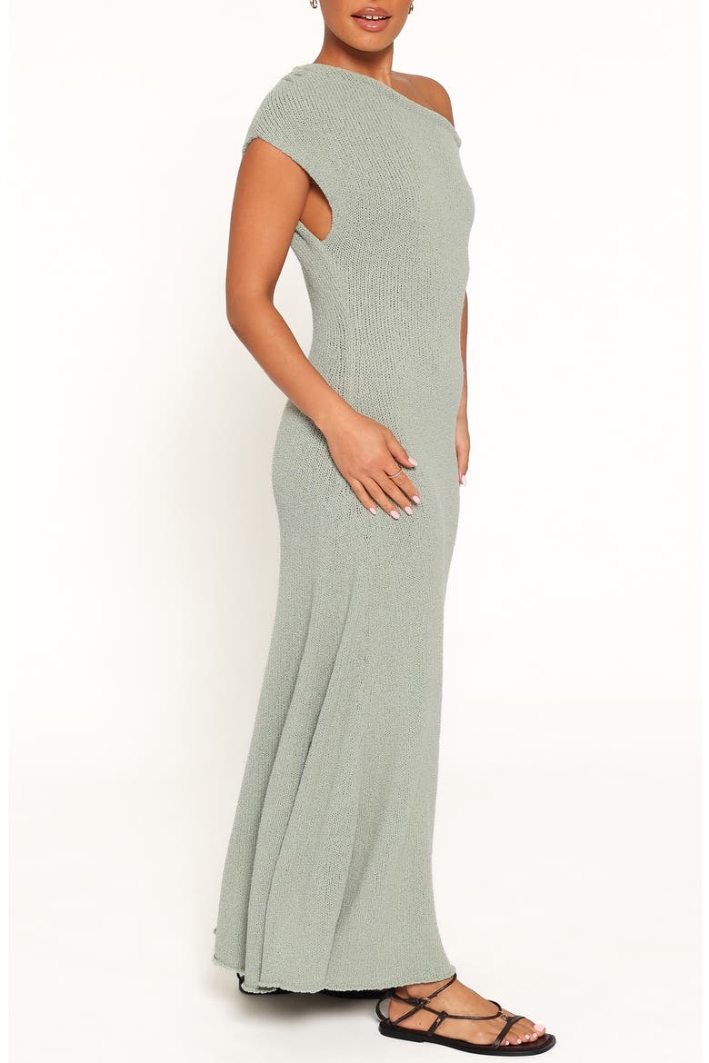 Linora Off Shoulder Maxi Dress, Alternate, color, SAGE GREEN