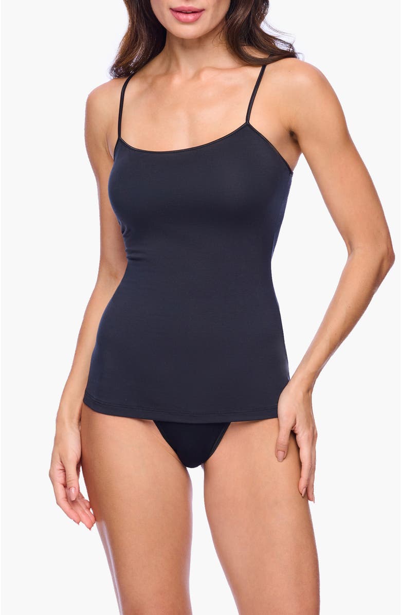 Cosabella Talco Long Camisole, Main, color, Black