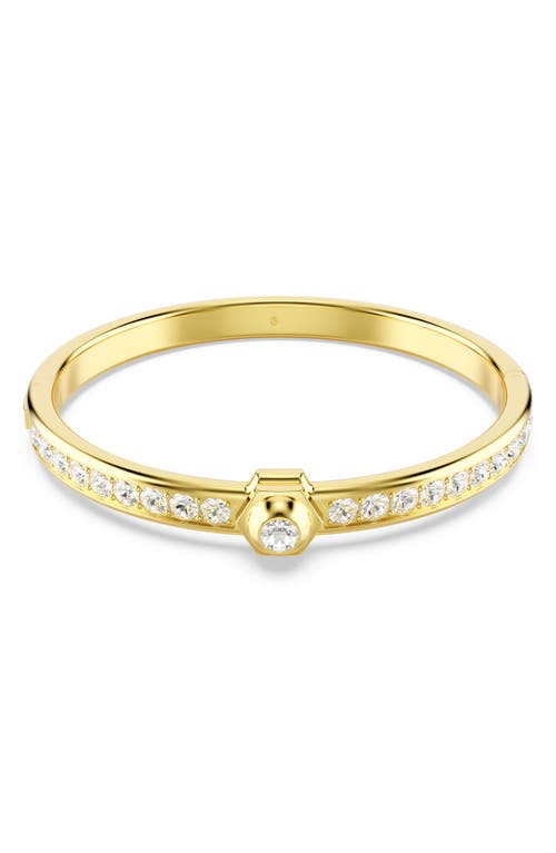 Swarovski Numina Bangle Gold Shiny Clear In Gold