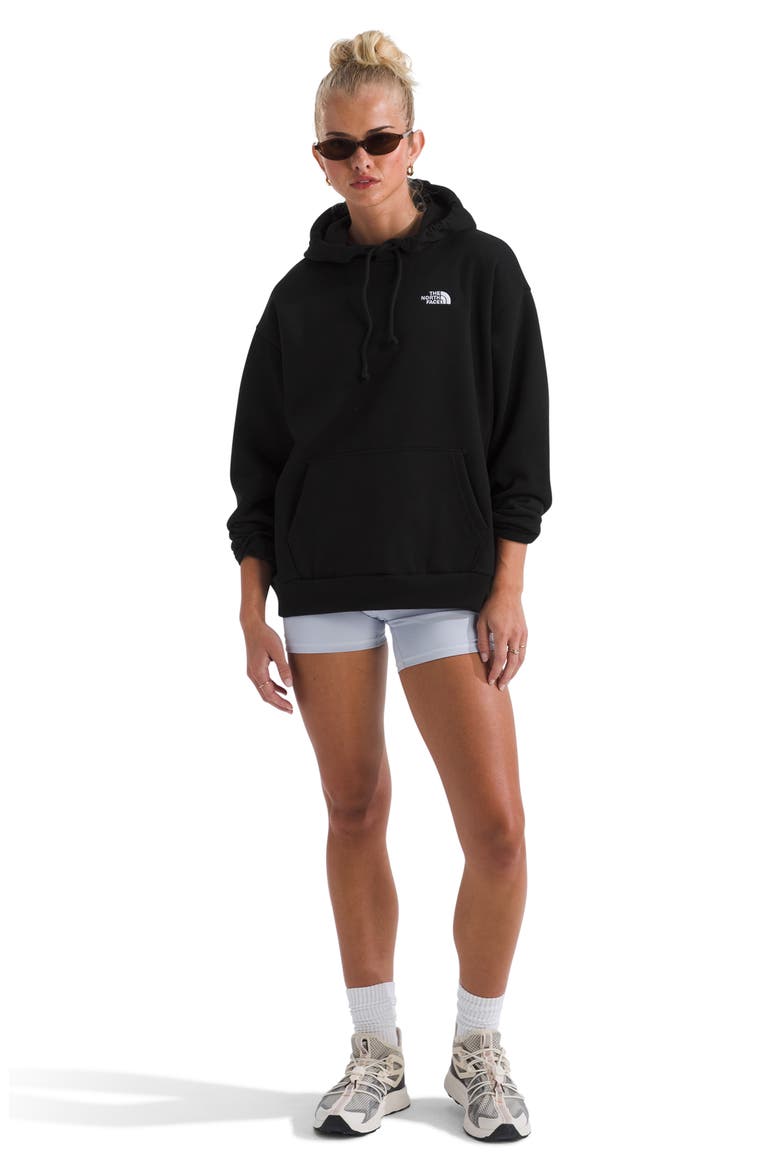 Evolution Simple Dome Oversize Cotton Blend Hoodie, Alternate, color, TNF BLACK