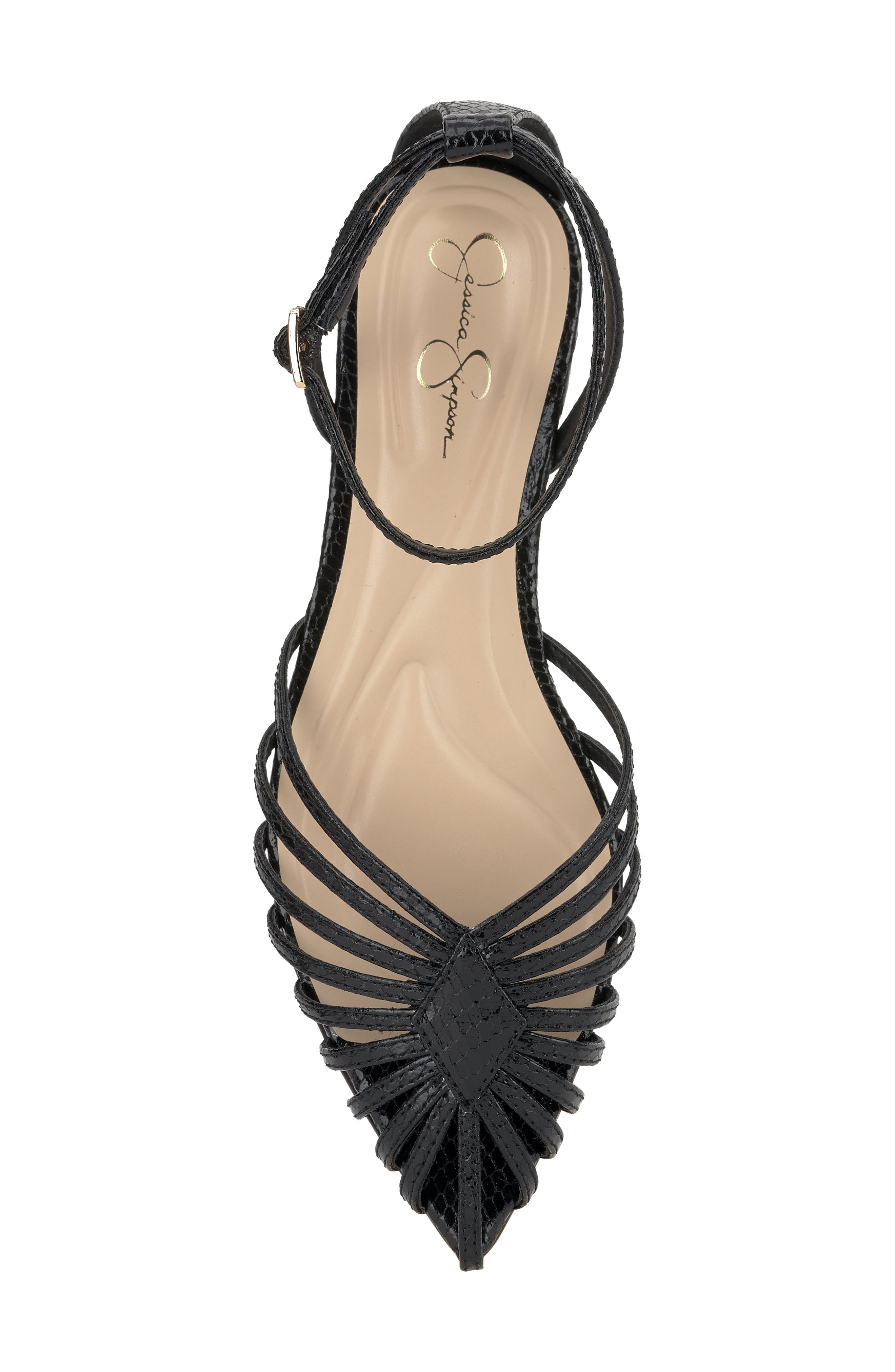 Jessica Simpson Eulean Ankle Strap Sandal, Alternate, color, Black