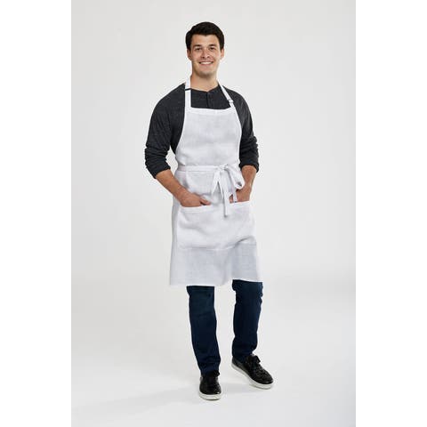 Linen Full Midi Apron, 38 x 36 Inch