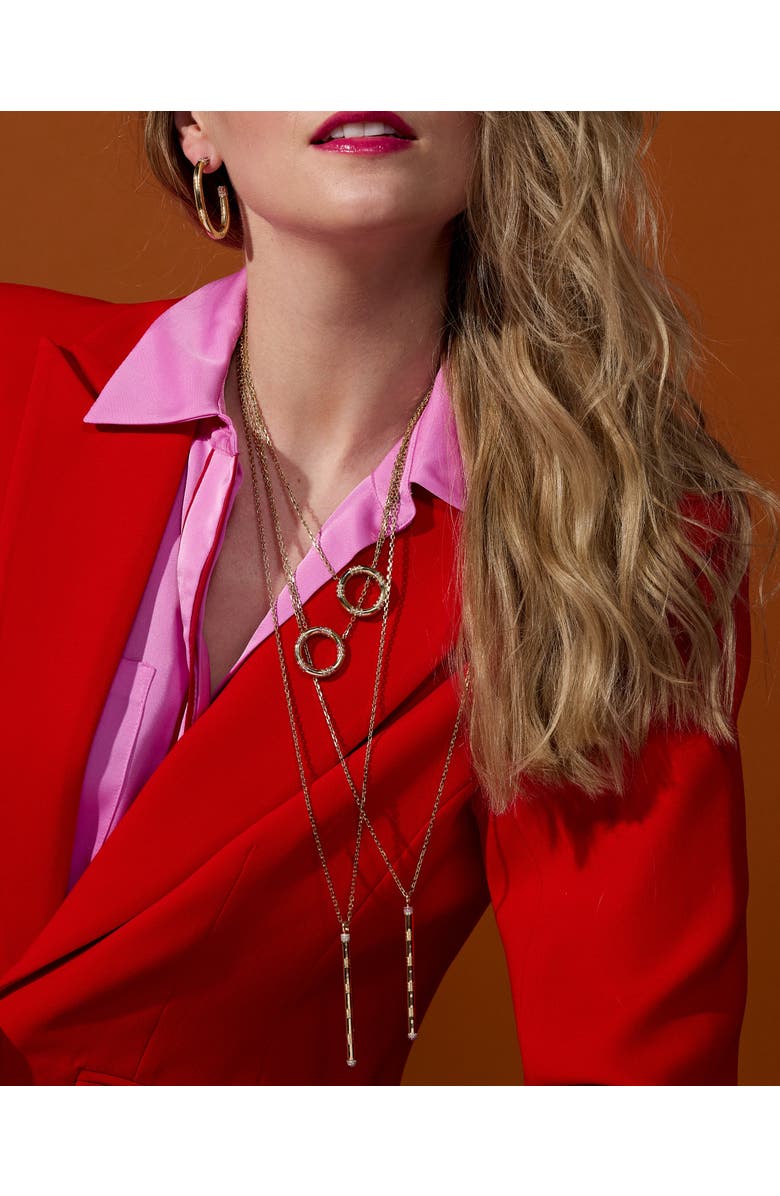 Campbell + Charlotte Crew Large Circle Pendant Necklace - Tsavorite & Diamond, Alternate, color, Diamond, Tsavorite- Gold