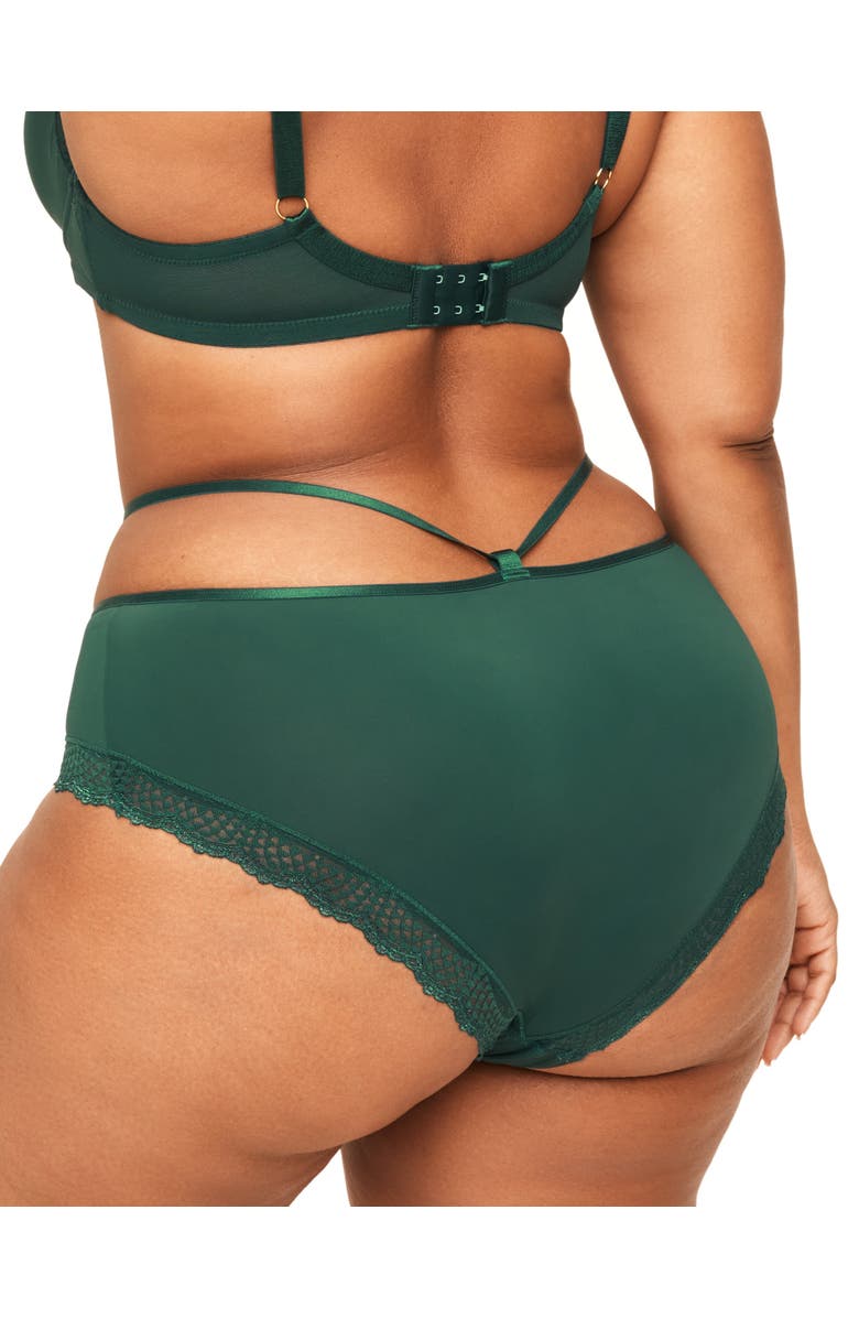 Adore Me Marca Hipster Panties, Alternate, color, Dark Green
