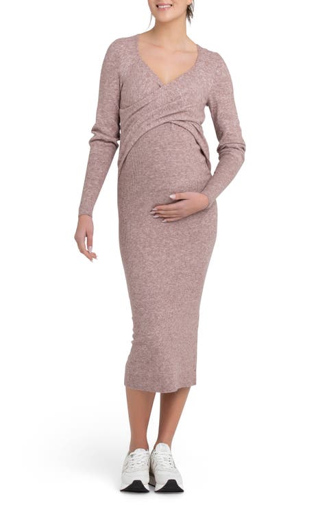 Heidi Long Sleeve Maternity/Nursing Dress