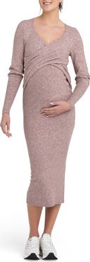 Ripe Maternity Heidi Long Sleeve Maternity/Nursing Dress