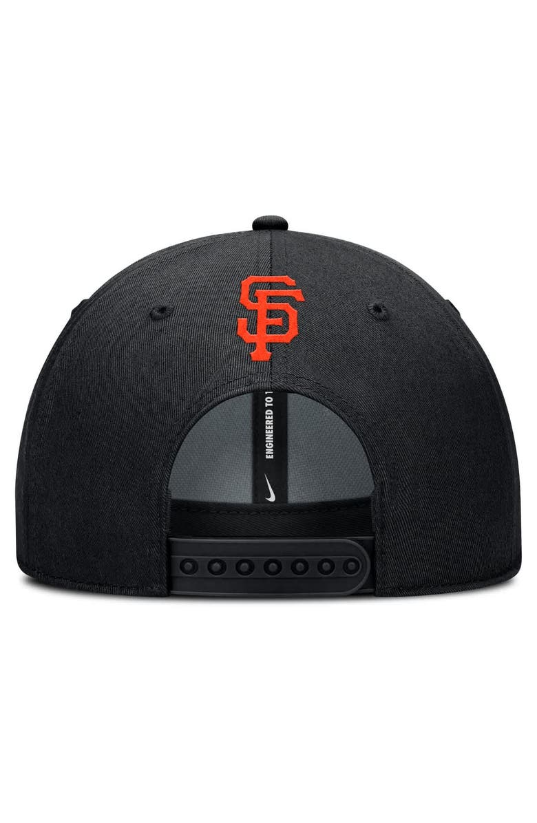 Nike Men's Nike Black San Francisco Giants Rise Gaberdine Adjustable Hat, Alternate, color, Black