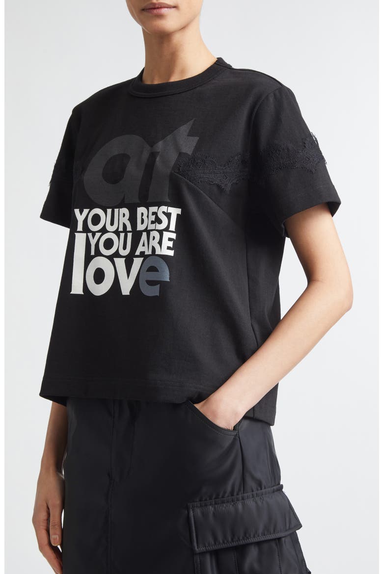At Your Best, You Are Love Graphic T-Shirt, Alternate, color, BLACK