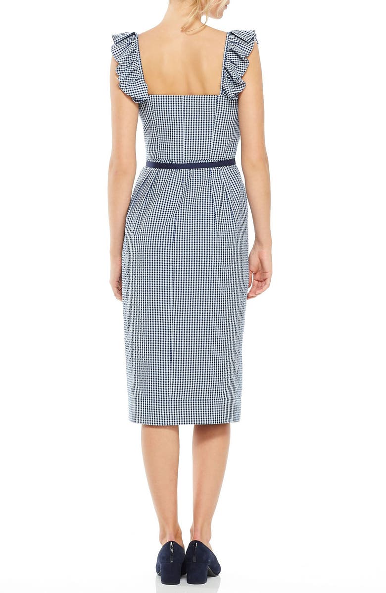 Gal Meets Glam Collection Carly Gingham Sheath Dress, Alternate, color,