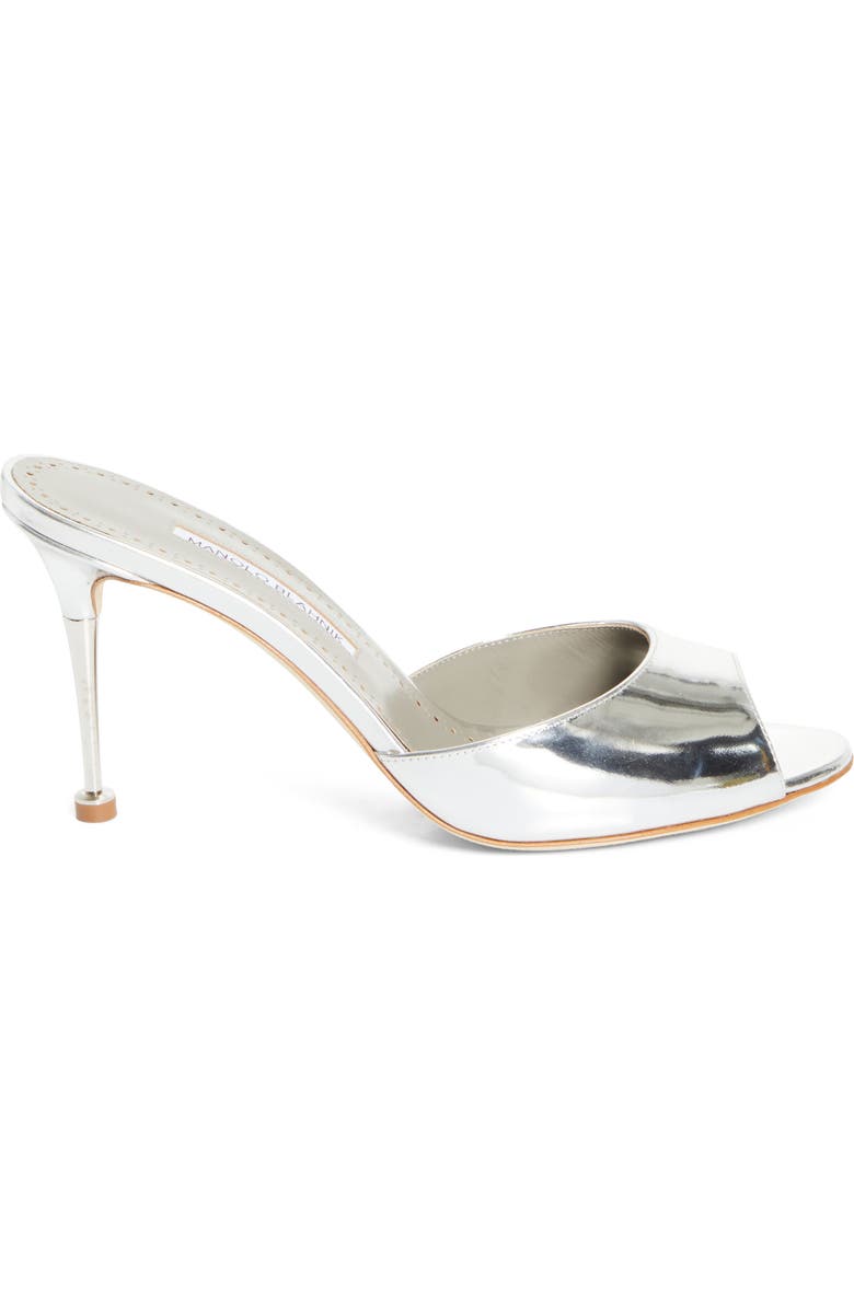 Manolo Blahnik Astucla Sandal, Alternate, color, Silver