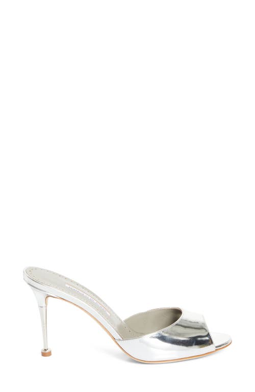 Manolo Blahnik Astucla Sandal In Silver