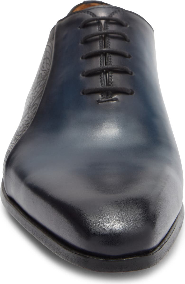 Magnanni Novian Debossed Oxford, Alternate, color, Navy