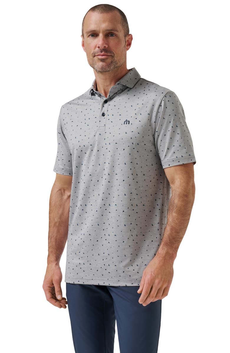 TravisMathew Coffee House Polo, Alternate, color, Heather Medium Grey