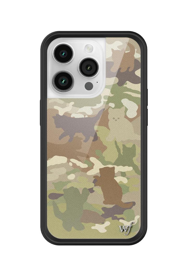 Cat Camo iPhone Case, Alternate, color, Camo