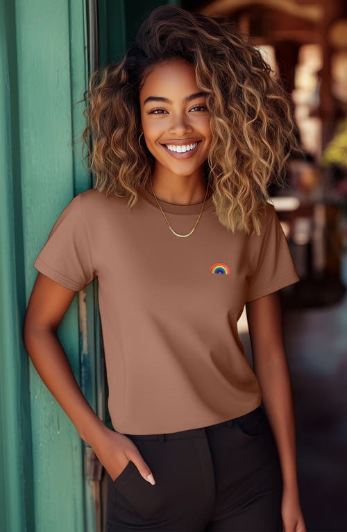 Dalix Womens Rainbow Jersey Relaxed Tee