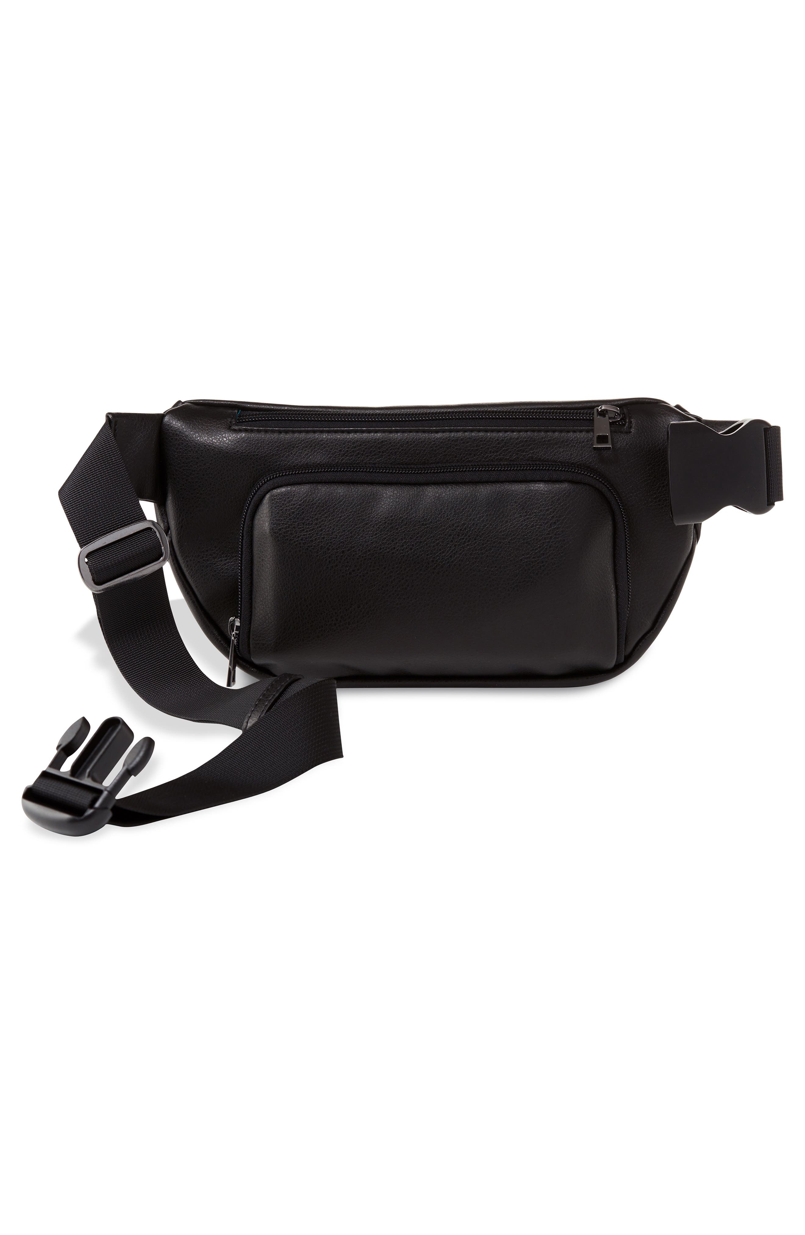 Kibou Faux Leather Diaper Belt Bag, Alternate, color, 