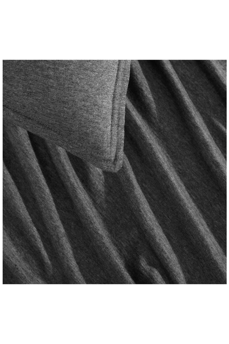 Modern Cotton Blend Comforter & Sham Set, Alternate, color, DARK GREY