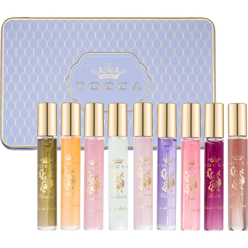 Tocca Luxury Fragrance Wardrobe Discovery Set $121 Value In Transparent