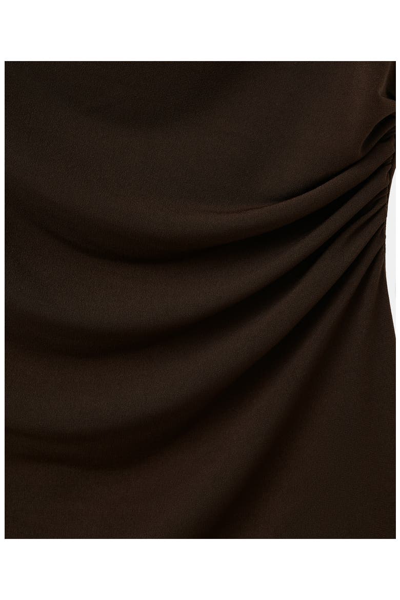 Metal Detail Asymmetric Top, Alternate, color, BROWN