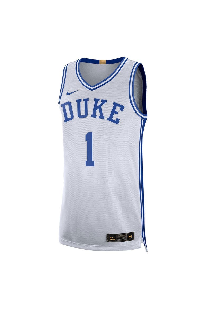 Men's Nike Zion Williamson White Duke Blue Devils Limited Basketball Jersey, Alternate, color, White
