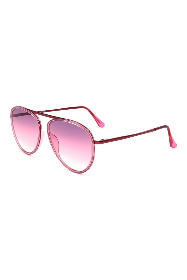 51mm Aviator Sunglasses, Alternate, color, PINK