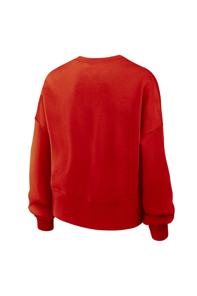 Women's Nike  Red Team USA Oversized Phoenix Fleece Sweatshirt, Alternate, color, Red