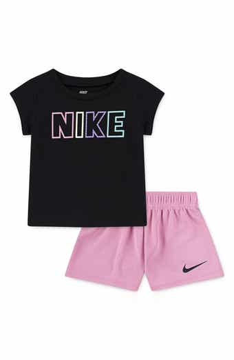 Nike Pop Logo T-Shirt & Mesh Shorts Set