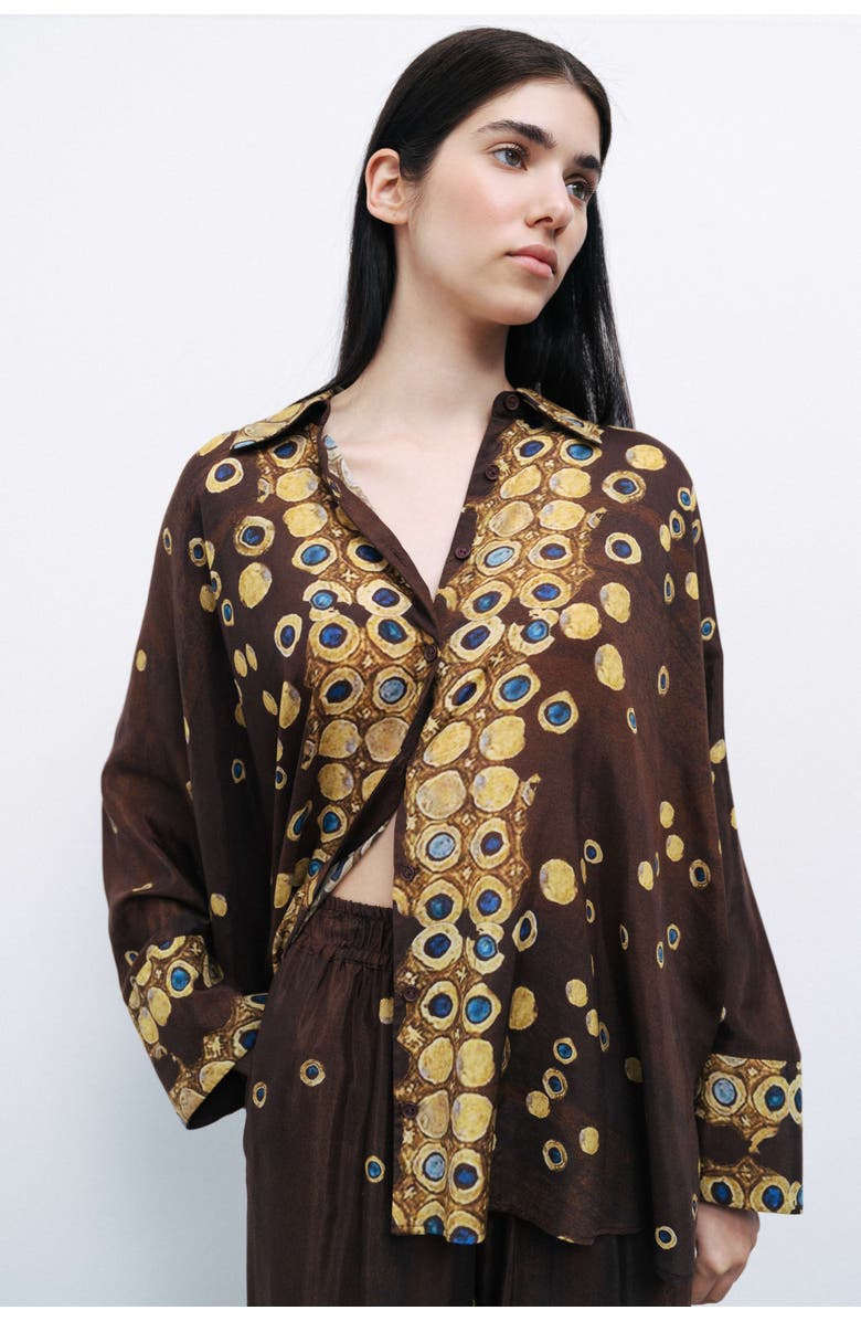 Nocturne Flowy Printed Shirt, Alternate, color,