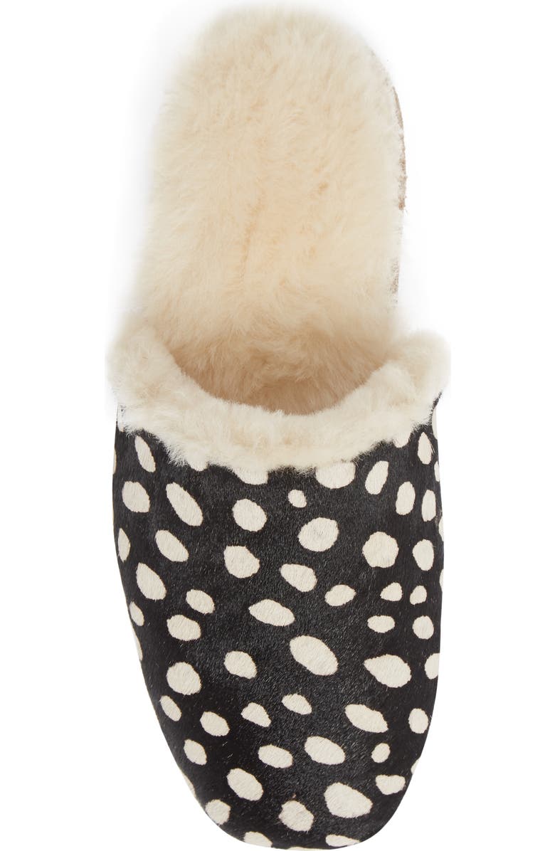 Freda Salvador James Genuine Calf Hair & Genuine Shearling Slipper, Alternate, color,