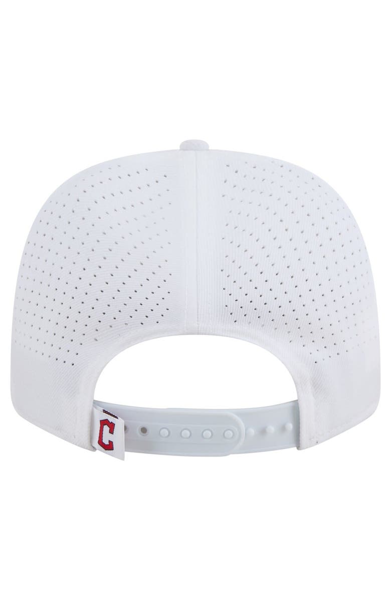 New Era Men's New Era White Cleveland Guardians COOLERA 9SEVENTY Adjustable Hat, Alternate, color, White