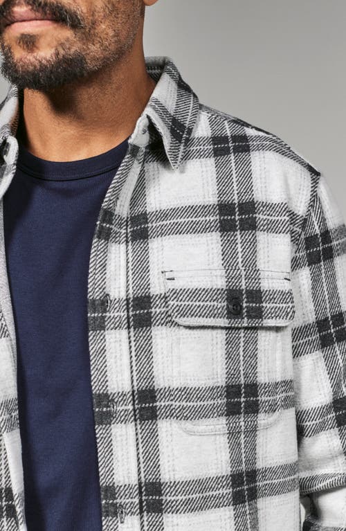 7 Diamonds Generation Plaid Stretch Flannel Button-up Shirt In Black