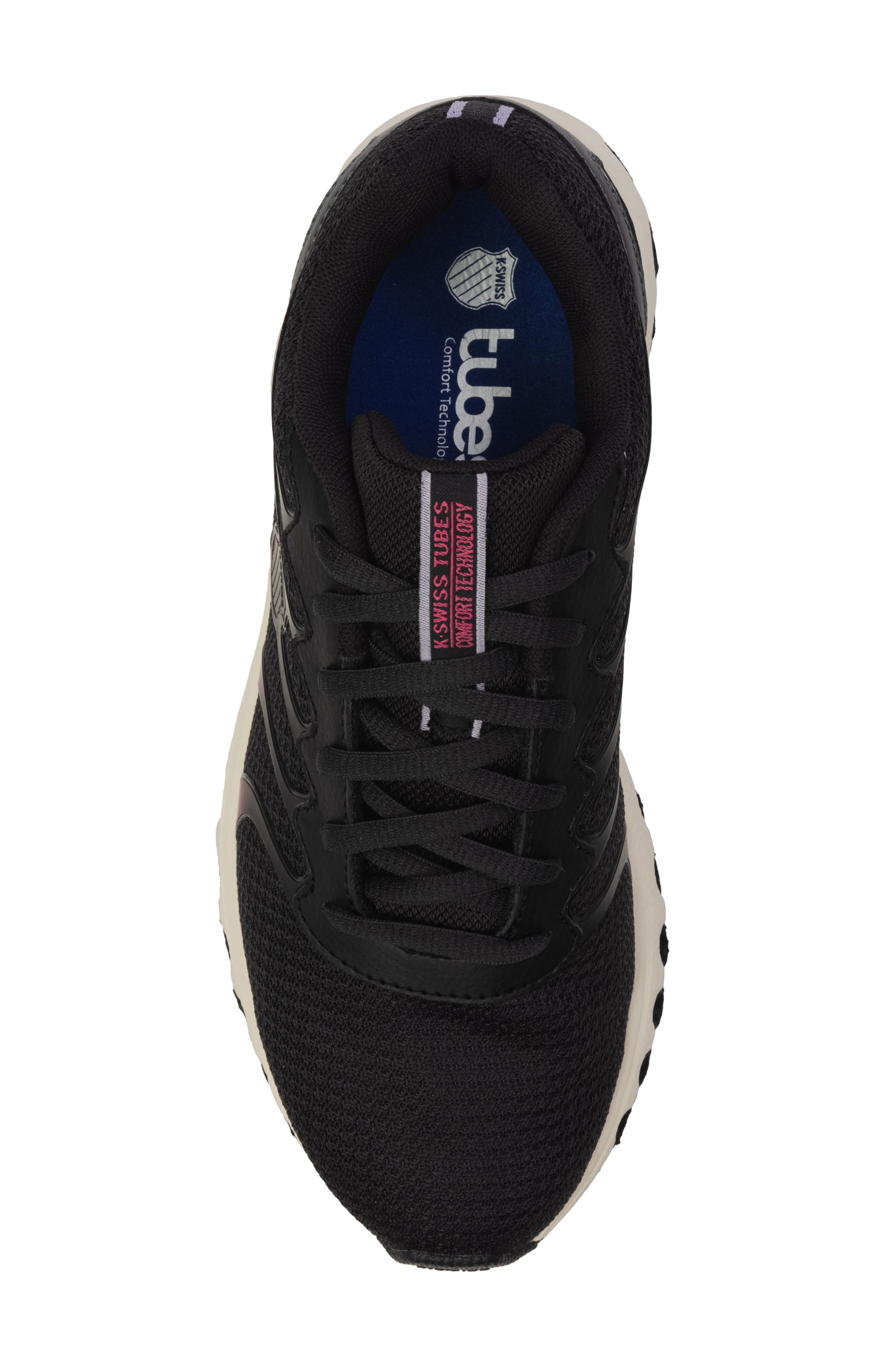 K-Swiss Tubes Scorch Athletic Sneaker, Alternate, color, Black/ Raspberry/ Egret