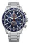 Eco Drive Chronograph Stainless Steel Bracelet Watch, 44mm