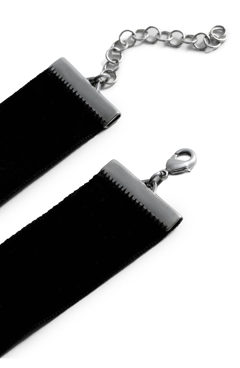 MANGO Crystal Flower Choker Necklace, Alternate, color,