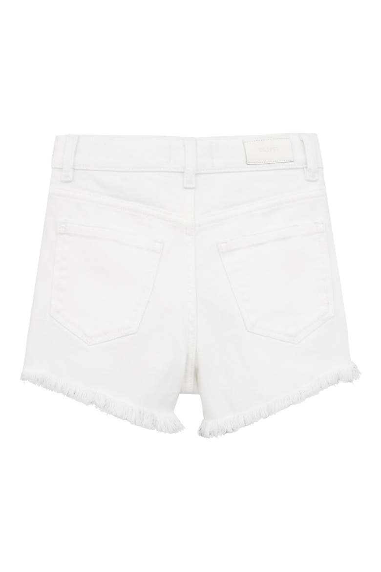Kids' Lucy Cutoff Denim Shorts, Alternate, color, WHITE FRAYED